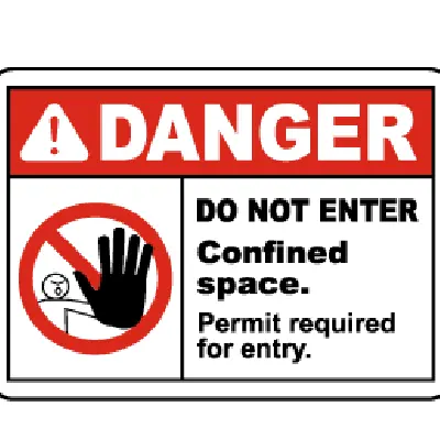 Confined Space Signs