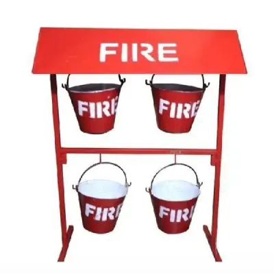 4 Bucket Fire Bucket Stand
