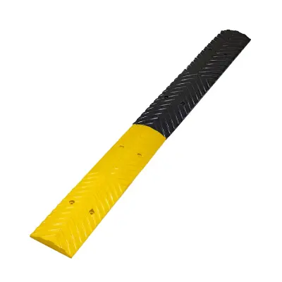 Yellow and Black Rubber Rumble Strip